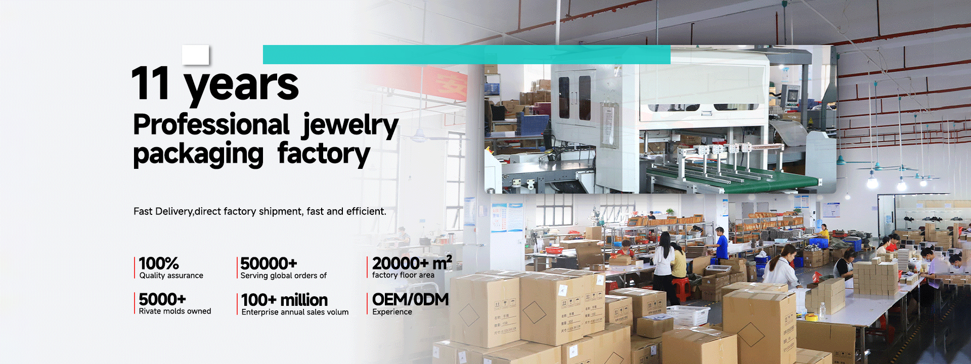 品質 宝石箱 梱包 工場