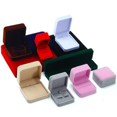 購入 多彩の柔らかいベールベット 宝石箱 宝石包装箱 ブレスレットリングペンダント online manufacture