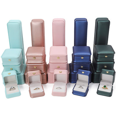 購入 オーダーメイド ロゴ PU レザー ジュエリー ボックス クラウン ブレスレット ペンダント ネックレス リング パッケージ online manufacture