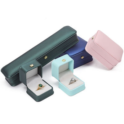 オーダーメイド ロゴ PU レザー ジュエリー ボックス クラウン ブレスレット ペンダント ネックレス リング パッケージ