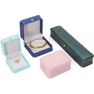 オーダーメイド ロゴ PU レザー ジュエリー ボックス クラウン ブレスレット ペンダント ネックレス リング パッケージ