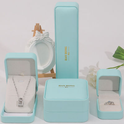 購入 シアン シンプル ソフト タッチ 偽革 宝石 梱包 箱 ケース 豪華 オーガナイザー online manufacture