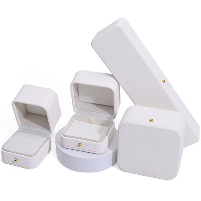 購入 厚いスポンジシルクネックレス 革の宝石箱 オーダーメイドロゴ 矩形形デザイン online manufacture