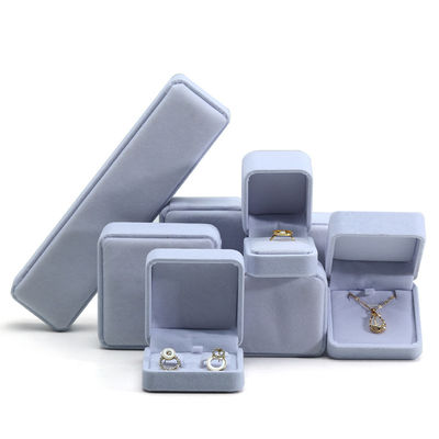 購入 ホワイト ベルベット オーダーメイド 宝石 包装 箱 ネックレス ストッド イヤリング ブレスレット リング online manufacture
