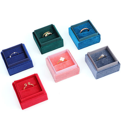お客様のロゴ ハンホン ベルベット 宝石 展示 ギフトボックス オーダーメイド 婚約