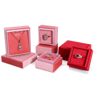 お客様のロゴ ハンホン ベルベット 宝石 展示 ギフトボックス オーダーメイド 婚約