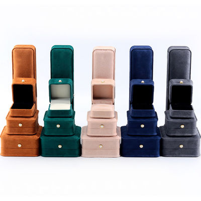 購入 カスタム 贅沢 宝石 包装 箱 ベルベット ブレスレット イヤリング ネックレス パール ロック online manufacture