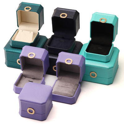 購入 メタルのリングボックス 豪華革 宝石箱 ハンホング PU革包装 online manufacture