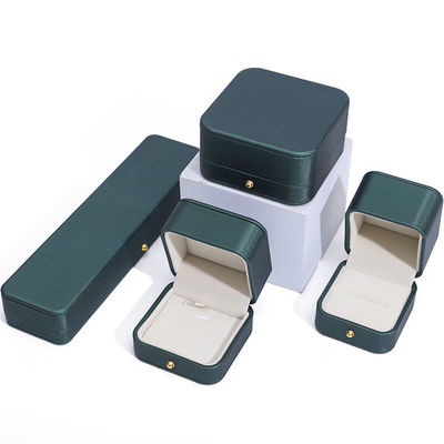 購入 最新スタイル 緑色 PU 革 ジュエリー 結婚 ネックレス イヤリング リング の 梱包 ボックス online manufacture