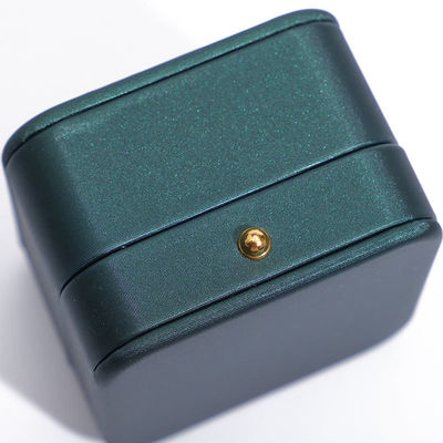 最新スタイル 緑色 PU 革 ジュエリー 結婚 ネックレス イヤリング リング の 梱包 ボックス