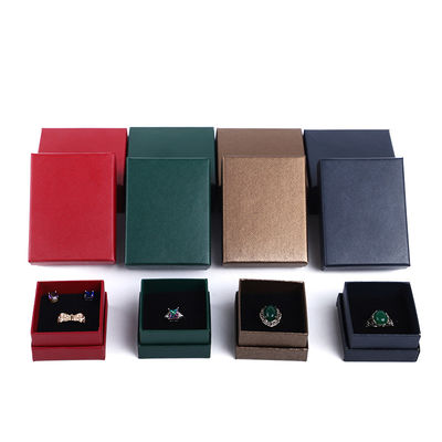 購入 卸売製造 豪華 宝石 箱 パーソナライズ オーダーメイド 高級 ネックレス ブレスレット イヤリング 指輪 宝石 セット 梱包 紙蓋とベース 宝石 箱 ロゴ付き online manufacture