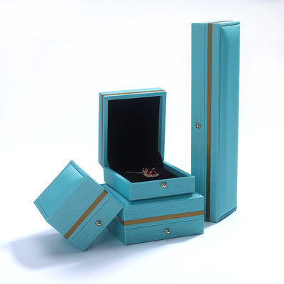 カスタムリング ネックレス ブレスレット 結婚式 包装 グレー レザー 宝石箱 ハンホング