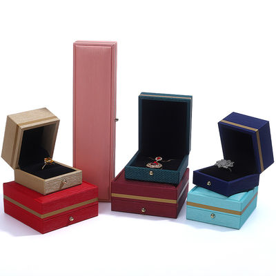オーダーメイド ロゴ PU レザー ジュエリー ボックス 結婚指輪 ネックレス ブレスレット ハンホング