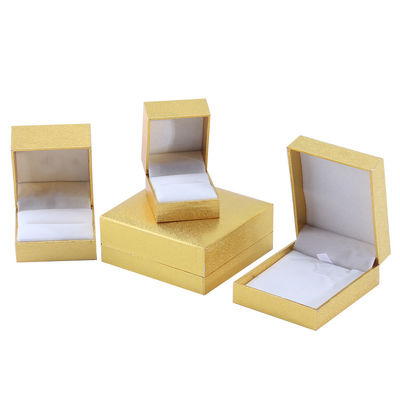 手作りのエコ段ボールフリップイエロー宝石箱 カスタマイズ可能なジュエリーボックス
