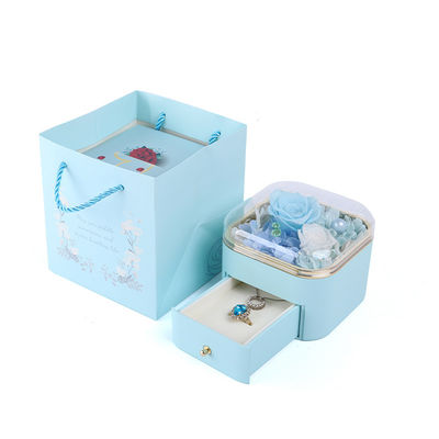 オーダーメイドサイズ 花の引き出し 宝石箱 バレンタインデープレゼントのためのローズデザイン