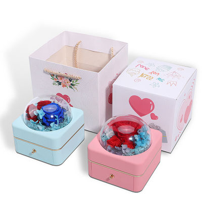 オーダーメイドサイズ 豪華 丸い 花 宝石 箱 包装 リング 引き出し 箱