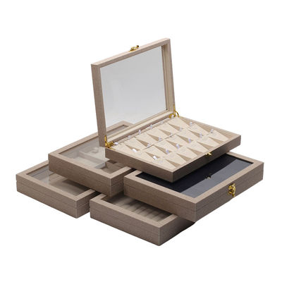 購入 多細胞 宝石 展示皿 透明カバー 革 宝石 展示皿 online manufacture