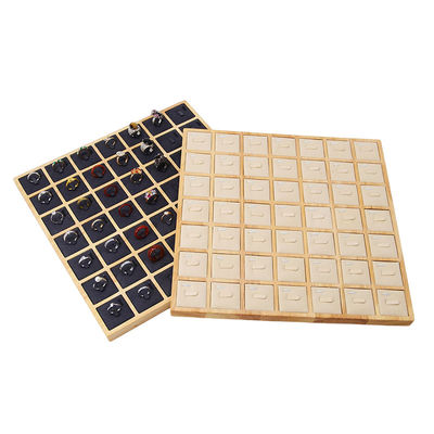 購入 豊富な容量 7x7 木製 宝石 展示 トレイ 展示 道具 リング online manufacture