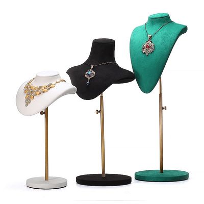 多サイズ 柔らかいベールベットカバー 宝石展示 胸飾り ペンダント 展示台