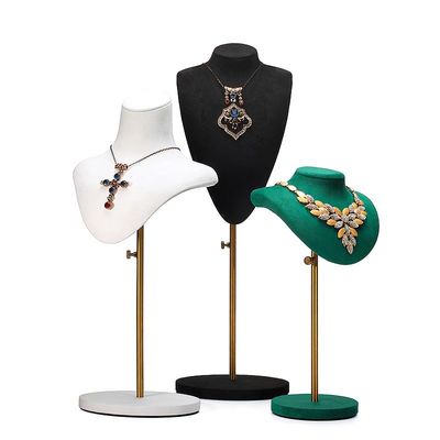 多サイズ 柔らかいベールベットカバー 宝石展示 胸飾り ペンダント 展示台