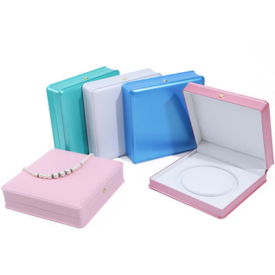 柔らかい触覚 マカロン カラー プラスチック パール ネックレス 収納ボックス 宝石 梱包