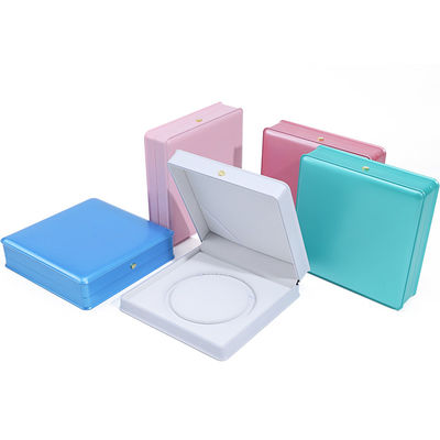 柔らかい触覚 マカロン カラー プラスチック パール ネックレス 収納ボックス 宝石 梱包