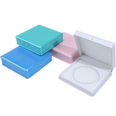 柔らかい触覚 マカロン カラー プラスチック パール ネックレス 収納ボックス 宝石 梱包