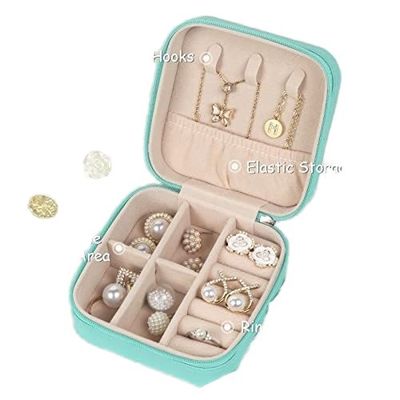 複数のコンパートメント PU レザー 旅行 宝石 オーガナイザー ボックス ジッパー バッグ