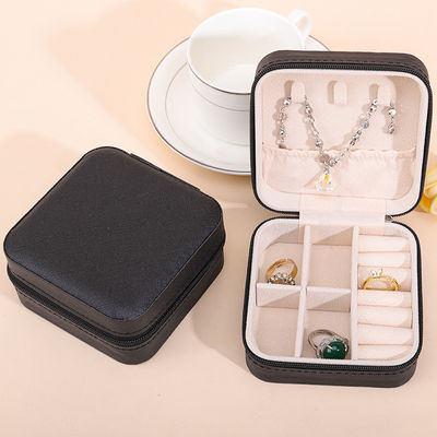 複数のコンパートメント PU レザー 旅行 宝石 オーガナイザー ボックス ジッパー バッグ