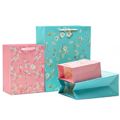 女の子の誕生日のプレゼントのためにハンドル付き 頑丈な紙タートバッグ