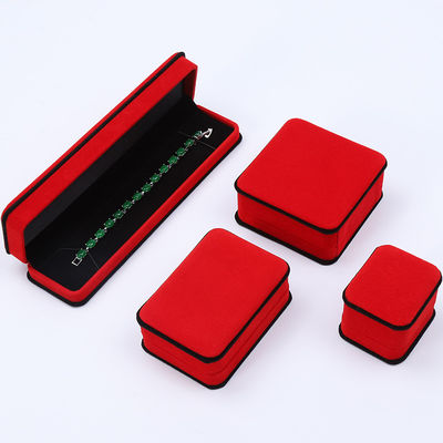 手作り ノーブル ベルヴェット 宝石箱 丸い角リングケース 耳 ストッド ブレスレット ハンダー