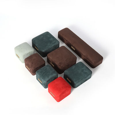 卸売製造 高級 宝石 箱 パーソナライズ オーダーメイド 高級 ネックレス ブレスレット イヤリング 指輪 宝石 セット 梱包 手作り ベルベット 宝石 箱 ロゴ付き