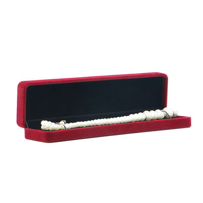 OEM ODM ハイエンド ベルベット ジュエリー ボックス 贅沢 オーダーメイド ロゴ レッド ベルベット ジュエリー ボックス