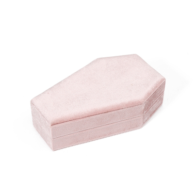 カスタムオーガナイザー収納 ピンクベルベット ジュエリー トラベルボックス OEM クリスマスジュエリーギフトボックス