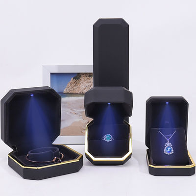 手作り プラスチック ベルベット 宝石 包装 箱 ブレスレット イヤリング ペンダント ネックレス リング
