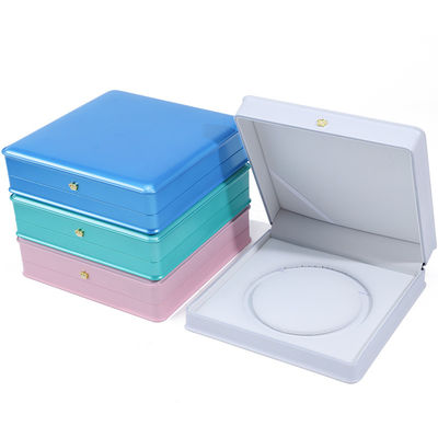 柔らかい触覚 マカロン カラー プラスチック パール ネックレス 収納ボックス 宝石 梱包
