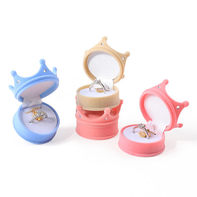 パーソナライズド ハインエンド フリップクラウン ベルベットリング ボックス ジュエリー プレゼント プレゼント